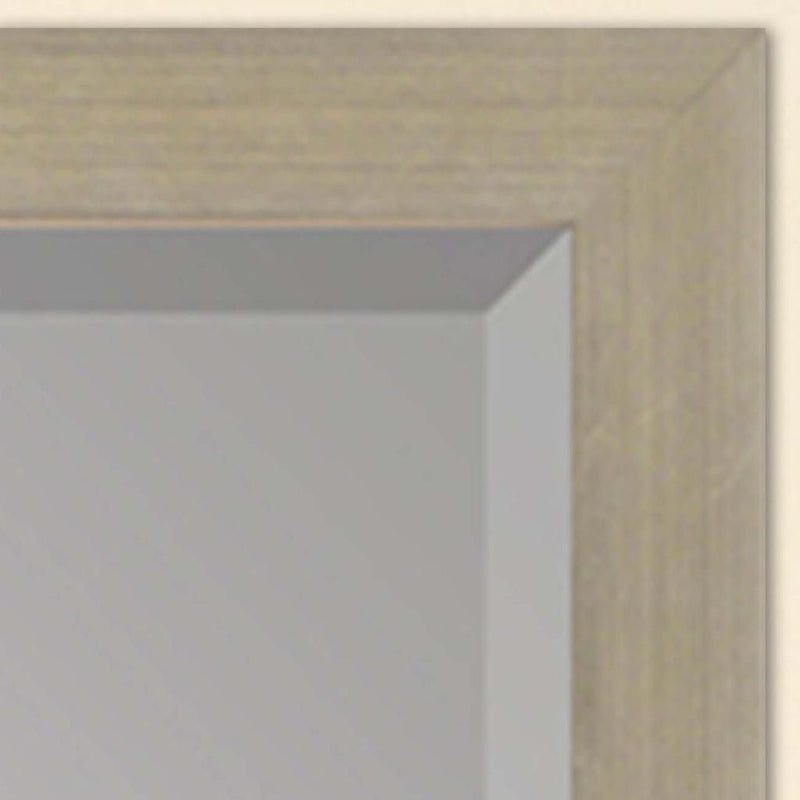 39'' Solid Wood Framed Accent Mirror - Silver