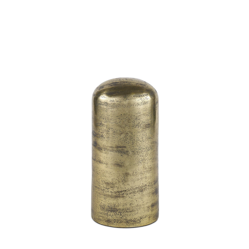 Cylindrical Tabletop Sculpture (608701) - Antiqued Brass