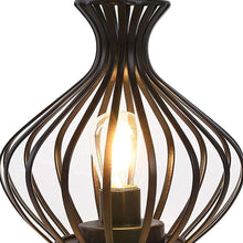 Load image into Gallery viewer, Pierced Novelty Desk Lamp With Novelty Shade (734230) - Black
