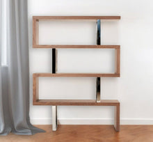 Load image into Gallery viewer, Four Tier Zig Zag Bookcase (482697) - Walnut
