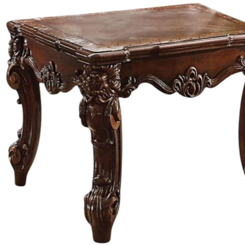 Manufactured Wood Square End Table - Cherry