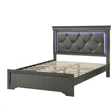 Load image into Gallery viewer, Tufted Headboard Bed With LED Lighting

