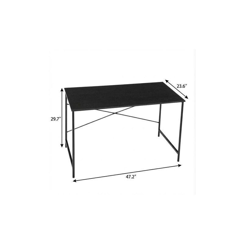Stainless Computer Desk (568045) - Black