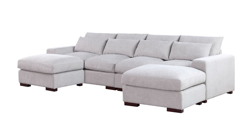 Tatman - Sectional With 2 Ottomans