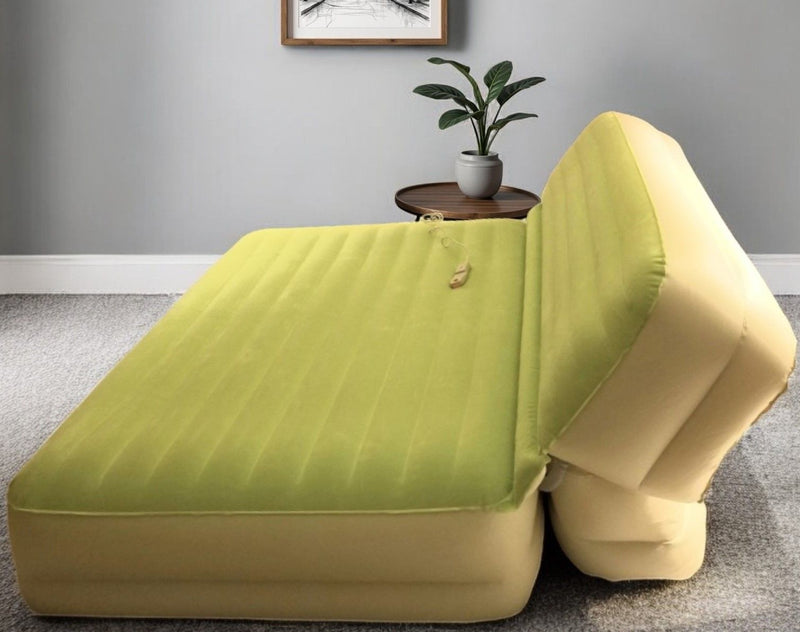 Incline Adjustable Inflatable King Size Air Mattress - Moss / Green