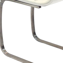 Load image into Gallery viewer, Upholstered Dining Side Chairs (Set of 2) - White / Silver
