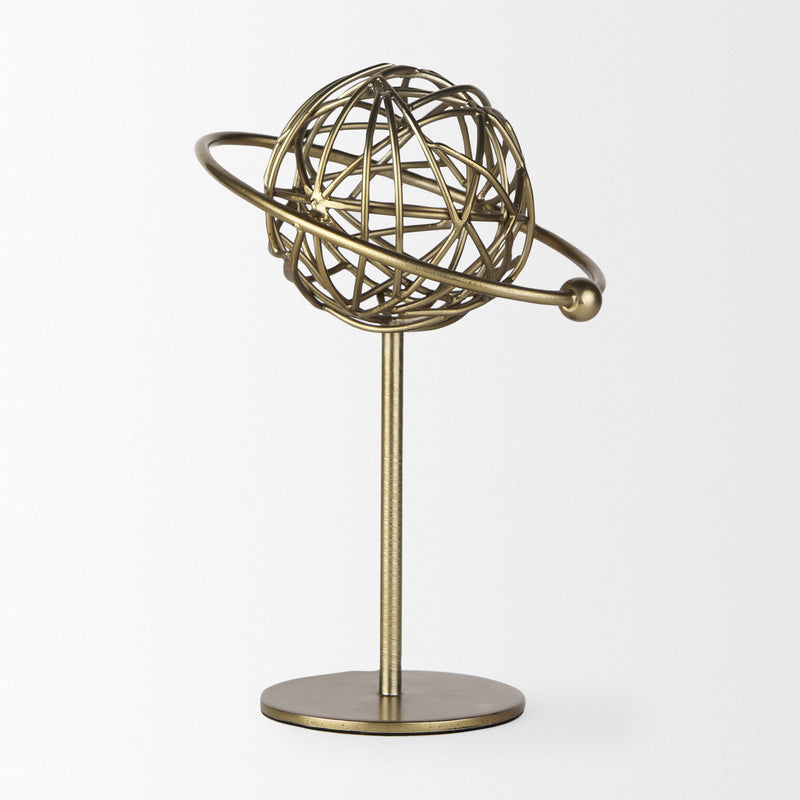 Sphere Tabletop Sculpture - Gold
