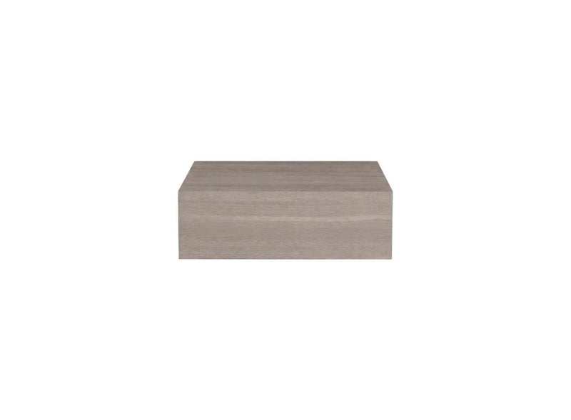 Wood One Drawer Floating Nightstand (Set of 2) - Gray