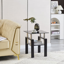 Load image into Gallery viewer, Tempered Glass Table With Storage
