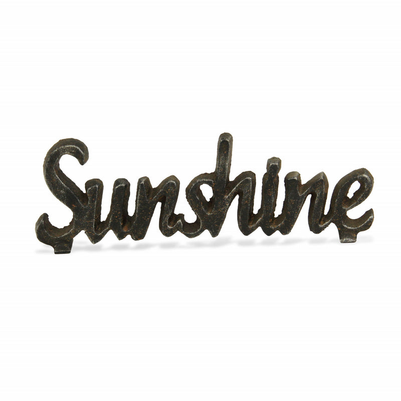 Hand Painted Sunshine Sculpture - Black
