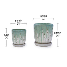 Load image into Gallery viewer, Flowerpot With Drainage Hole (Set of 2)
