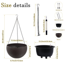 Load image into Gallery viewer, Self Watering Hanging Planter
