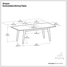 Load image into Gallery viewer, Draper - Rectangular Dining Table

