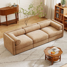 Load image into Gallery viewer, Stylish Sofa With Storage Seat And Cylindrical Backrest
