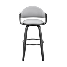 Load image into Gallery viewer, Swivel Low Back, Bar Height Bar Chair - Gray / Black
