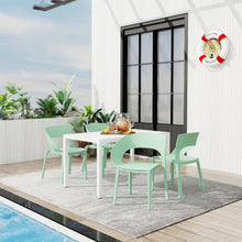 Load image into Gallery viewer, 4 Piece Set Of Modern Designed Single Chairs With Long Table
