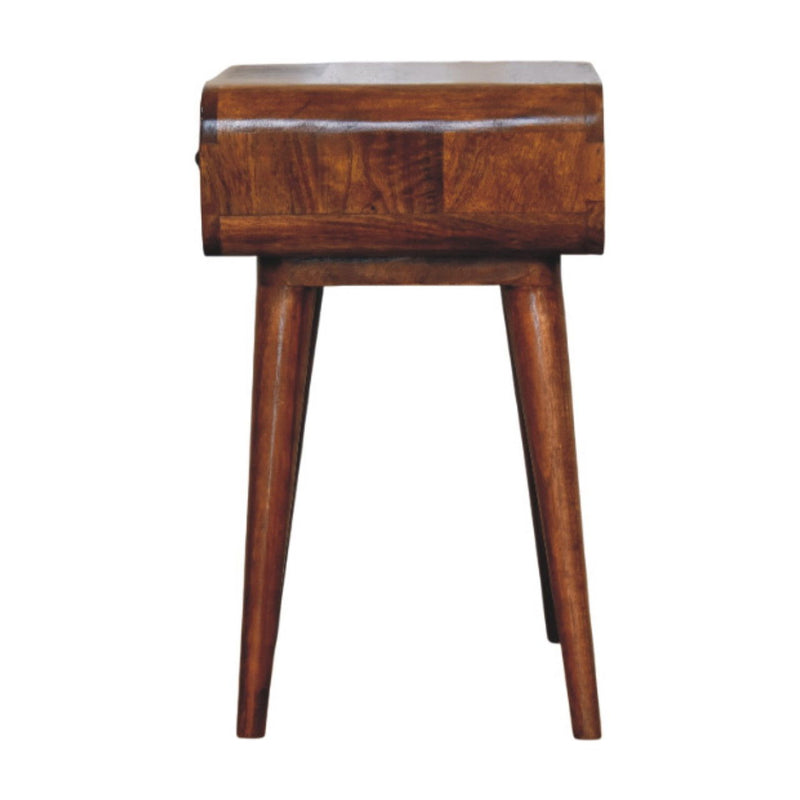 22" Solid Wood One Drawer Nightstand - Chestnut