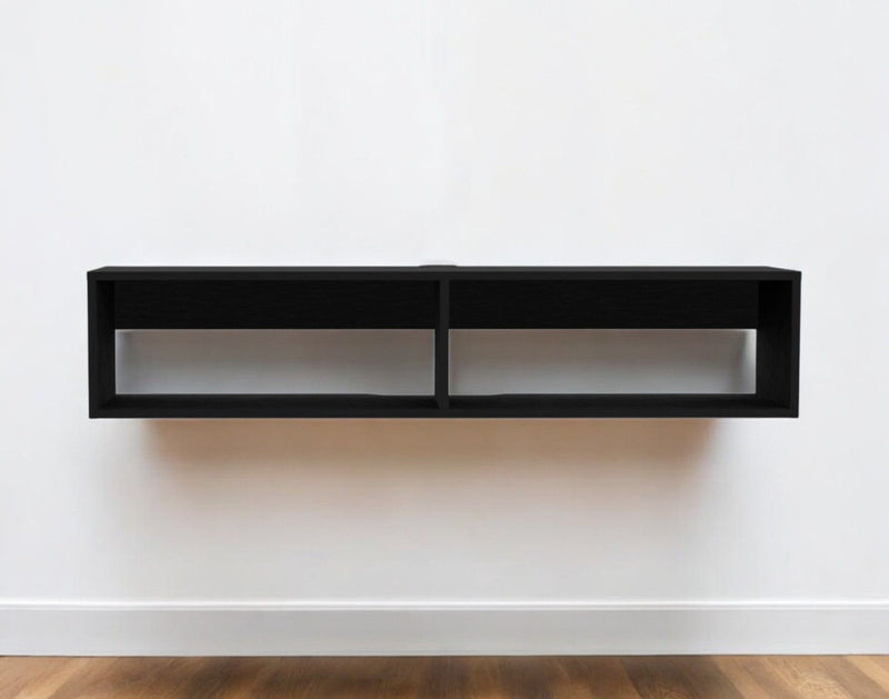 48" Floating Mount Entertainment Center - Black