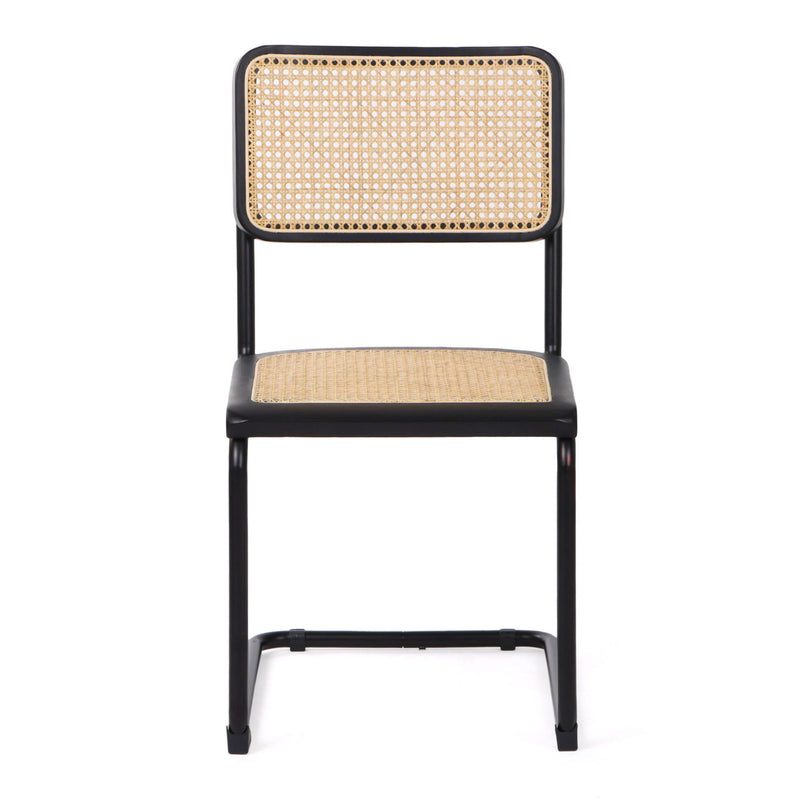 Steel Open Back Dining Side Chairs (Set of 2) - Brown