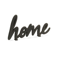 Load image into Gallery viewer, Home Hand Painted Tabletop Sign - Black
