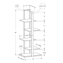 Load image into Gallery viewer, Bookshelf, Bookcase, Etagere, 5 Tie For Office, Contemporary &amp; Modern
