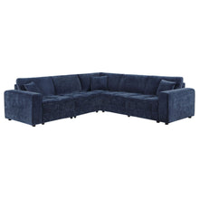 Load image into Gallery viewer, Azure - 5 Piece Upholstered Modular Sectional Sofa - Blue
