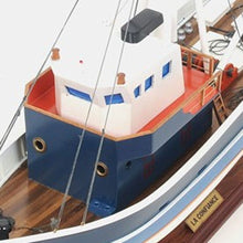 Load image into Gallery viewer, 1797 La Confiance Boat Hand Painted Decorative Boat - Blue / White
