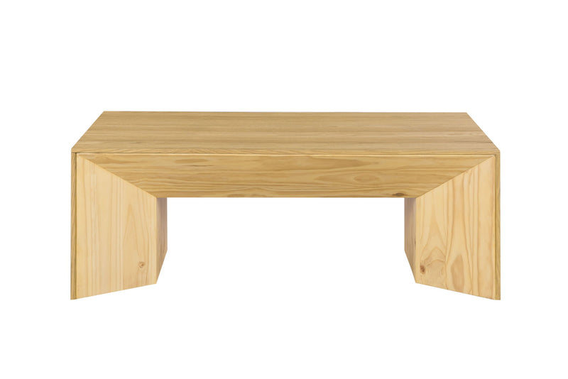 Wood Sled Coffee Table - Oak
