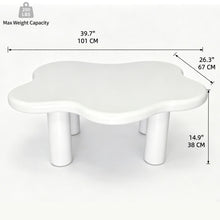 Load image into Gallery viewer, Cloud Shaped Coffee Table With 4 Round Legs
