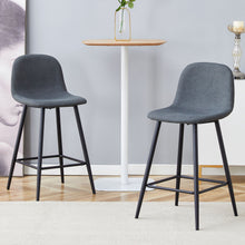 Load image into Gallery viewer, Modern Bar Chair Rounded Backrest (Set of 2)

