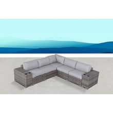 Load image into Gallery viewer, Modern Rattan Wicker Seating Group With Cushions
