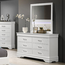 Load image into Gallery viewer, 1 Piece Dresser Of Drawers Bedroom Furniture With Diamond Accent Handles, Drawer Box - White
