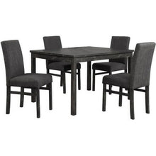 Load image into Gallery viewer, 5 Piece Transitional Dining Set With Table And Upholstered Chairs
