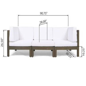 Oana - 3 Piece Sofa Set With Water Resistant Cushions