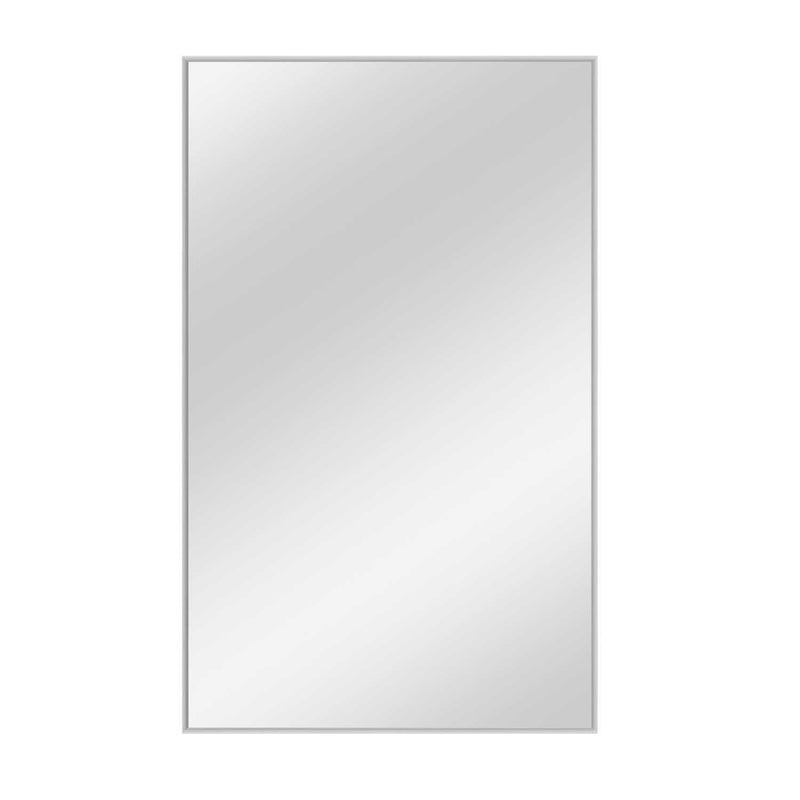 59" Metal Leaning Framed Full Length Mirror - Silver