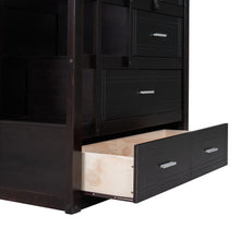 Load image into Gallery viewer, Twin Over Twin Bunk Bed with Trundle and Staircase,Espresso(OLD SKU:LT000068AAP)
