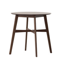 Load image into Gallery viewer, Round Counter Height Dining Table With Thick Rubberwood Legs And Support Beams - Walnut
