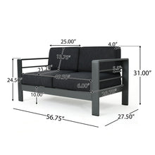 Load image into Gallery viewer, Cape Coral - 4 Pieces Outdoor Patio Chat Set
