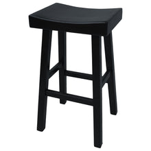 Load image into Gallery viewer, Backless Bar Height Chair With Footrest 30" - Black
