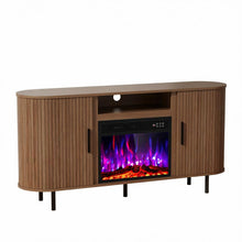 Load image into Gallery viewer, Fireplace TV Stand With Fireplace (734215) - Brown
