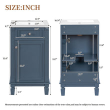 Load image into Gallery viewer, Bathroom Vanity With Sink, Soft-Closing Door, Adjustable Shelf
