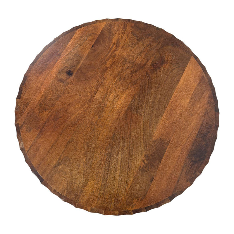 Round Drum Coffee Table (745566) - Chestnut