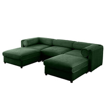 Load image into Gallery viewer, Contemporary Elegant Sofa With Storage And Ottoman
