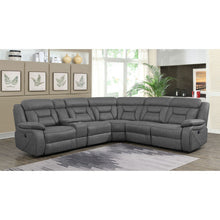 Load image into Gallery viewer, Barton - Upholstered Power Reclining Sectional Sofa - Gray

