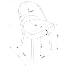 Load image into Gallery viewer, Arched Back Dining Chairs (Set of 2)

