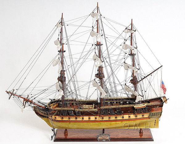 Hand Painted Model Boat (624640) - Light Brown / Beige