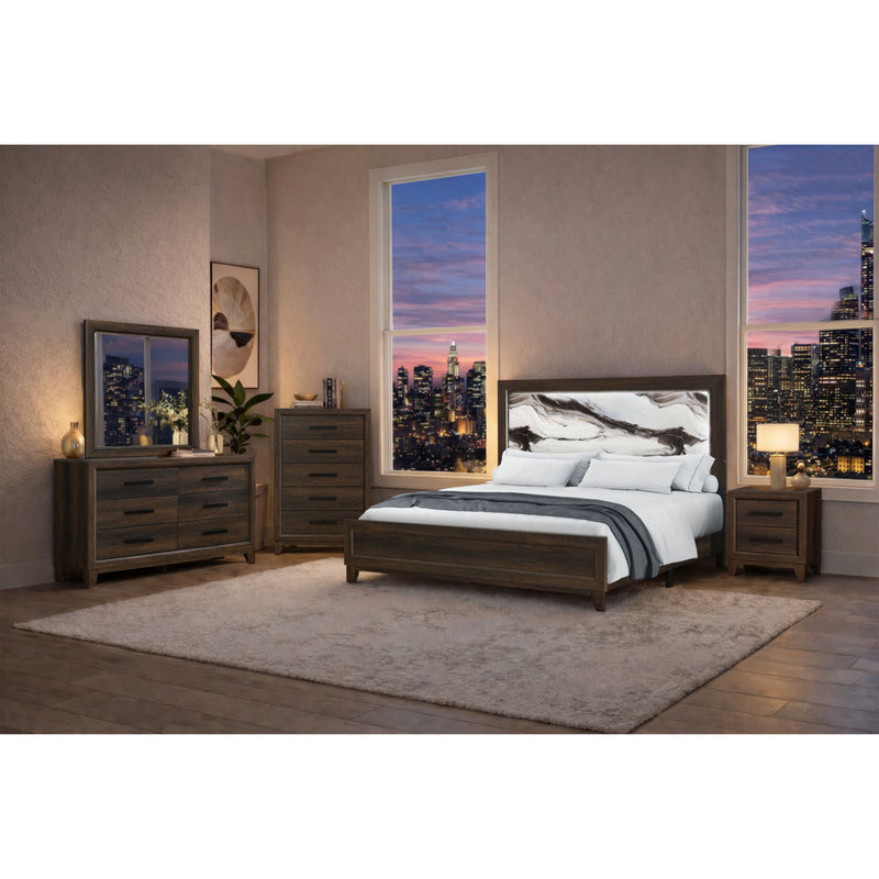 Harry - Mirror, Large Scale Design For Bedroom - Brown