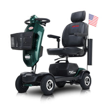 Load image into Gallery viewer, Max Plus - 4 Wheels Outdoor Compact Mobility Scooter With 2 Pieces X 20Ah Lead Acid Battery, 16 Miles, Cup Holders &amp; USB Charger Port
