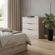 Load image into Gallery viewer, 28" Wood Three Drawer Dresser - Light Gray
