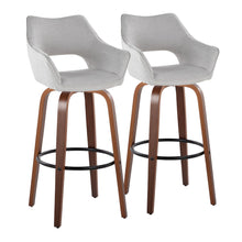 Load image into Gallery viewer, Mustang - Contemporary Fixed Height Barstool With Swivel &amp; Round Footrest (Set of 2)
